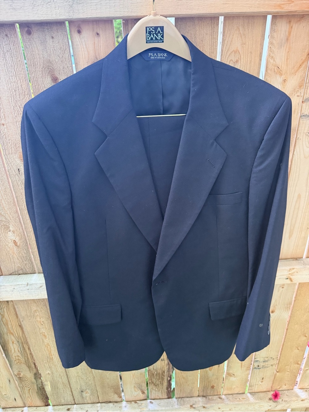 Jos. A. Bank Black Men's Sport Coat - Notch Lapel